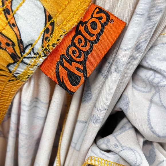 Cheetos Pajama Pants Unisex Small Stretch Lounge Chester Orange - Picture 7 of 11